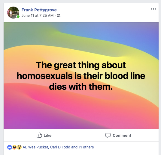 Foster demeans LGBTQ people
