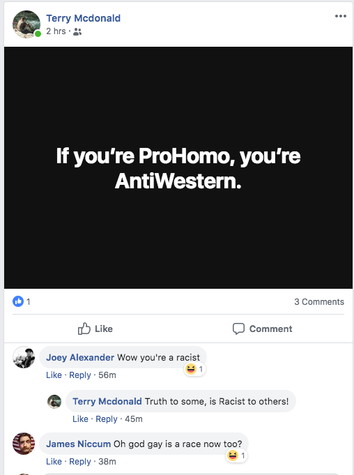 Foster demeans LGBTQ people