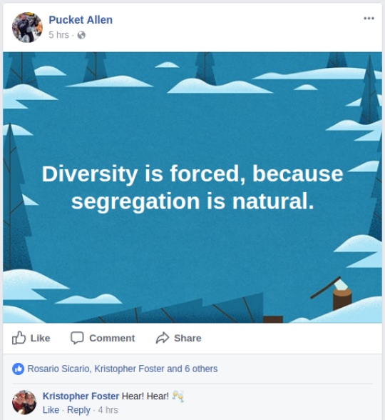 Foster and Pucket are racist together